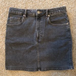 Grey denim Zara miniskirt